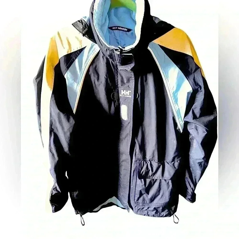 Helly Hansen medium Helly Tech ski/snowboard jacket.Light blue, navy white.